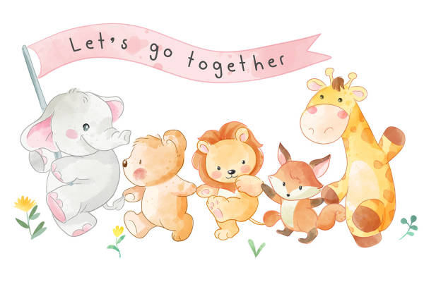 可爱动物裁片印花服装,儿童卡通服装印花设计