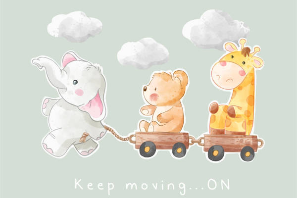 可爱动物裁片印花服装，激发童趣的时尚选择