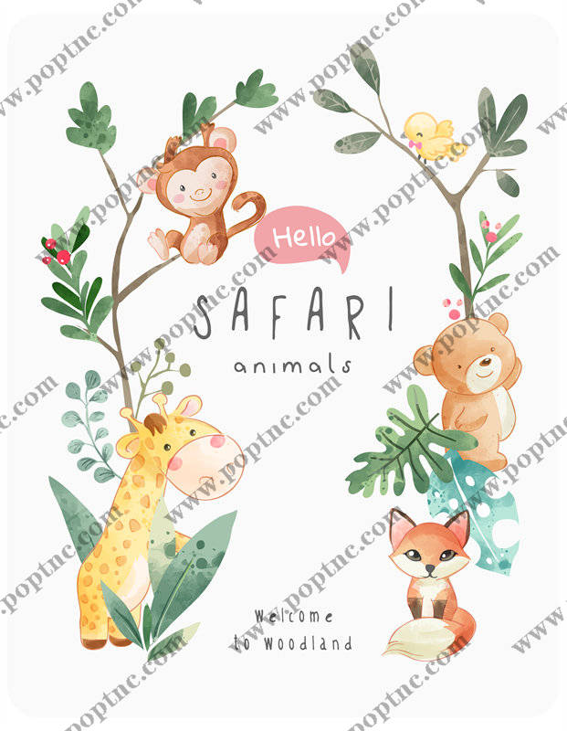 可爱动物主题裁片印花服装,适合儿童的时尚选择