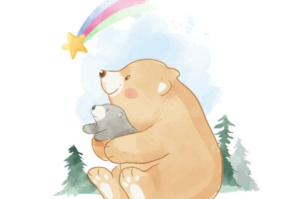 温馨亲子主题裁片印花服装印花设计