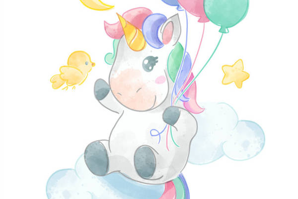 梦幻独角兽裁片印花服装，打造童话风格时尚单品