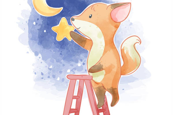 梦幻星空狐狸裁片印花服装,打造独特时尚风格