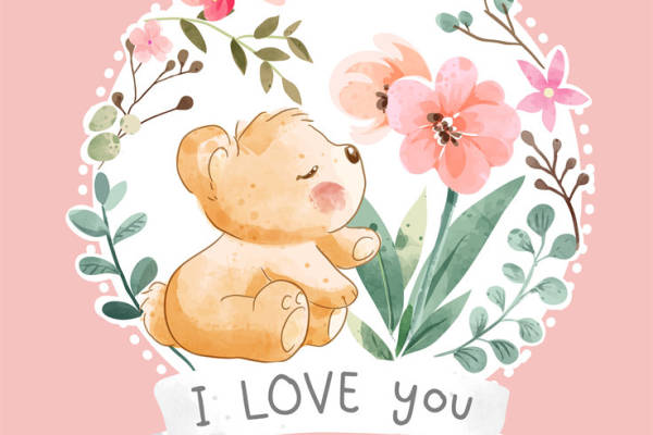 温馨可爱小熊裁片印花服装，传递永恒爱意