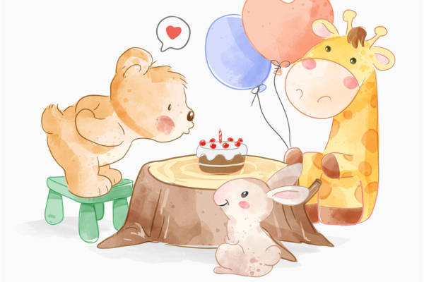 可爱动物裁片印花服装印花设计，增添童趣与活力