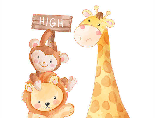 可爱动物裁片印花服装，激发孩子梦想的服装印花设计