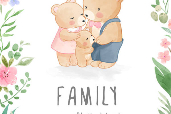 温馨家庭主题裁片印花服装：传递永恒的爱