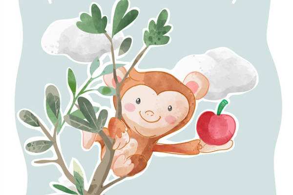 励志猴子裁片印花服装，永不放弃的时尚宣言