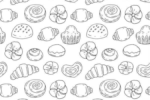 时尚甜点图案服装印花：甜蜜风格面料印花设计