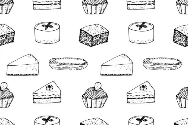 时尚甜点图案服装印花面料设计