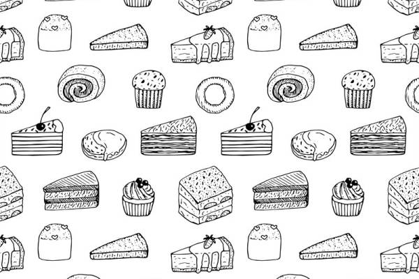 时尚潮流:甜品图案面料印花服装印花设计