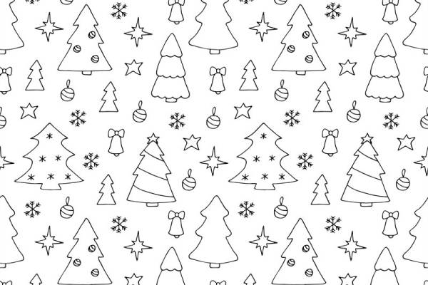 创意圣诞主题服装印花面料设计