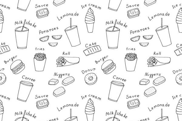 时尚快餐面料印花设计,打造个性化服装印花风格