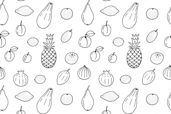 清新水果图案面料印花服装印花设计