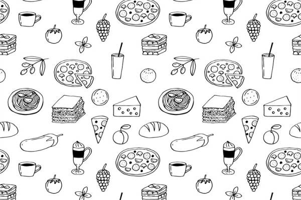 时尚美食主题面料印花服装印花设计