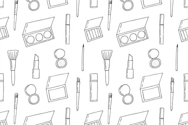 时尚美妆工具面料印花图案设计服装印花