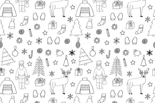 冬季圣诞主题服装印花面料设计指南