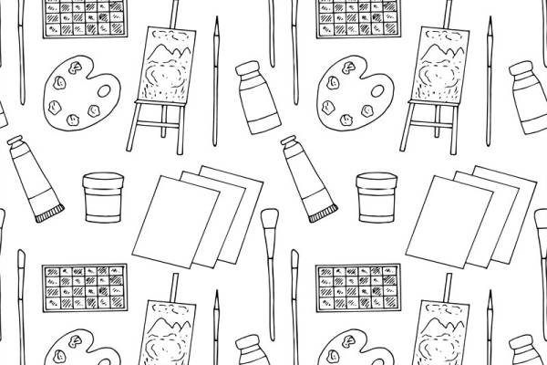 创意艺术工具服装印花设计，展现个性与艺术感