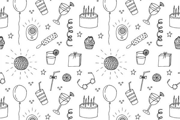 欢乐派对主题服装印花面料设计