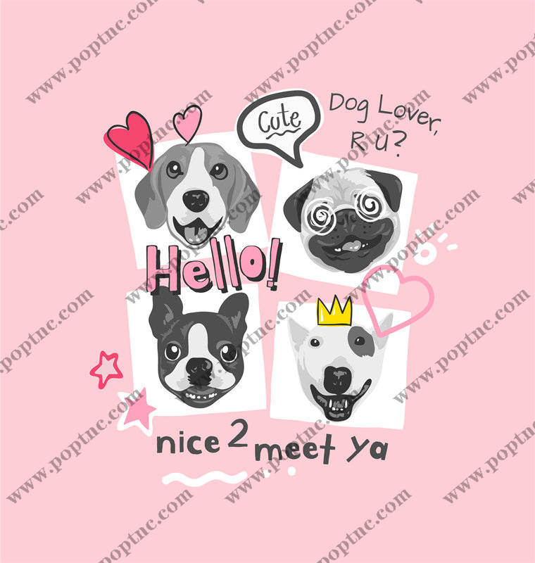 可爱狗狗主题裁片印花服装,展现你的爱犬情怀