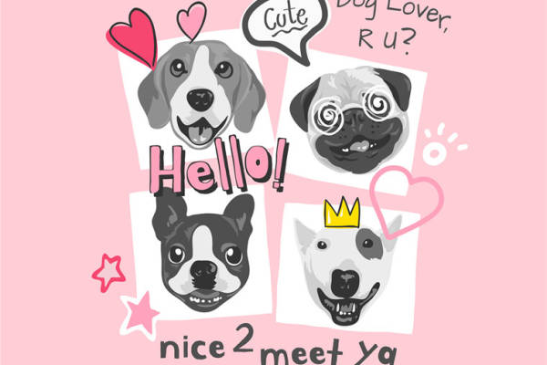 可爱狗狗主题裁片印花服装,展现你的爱犬情怀