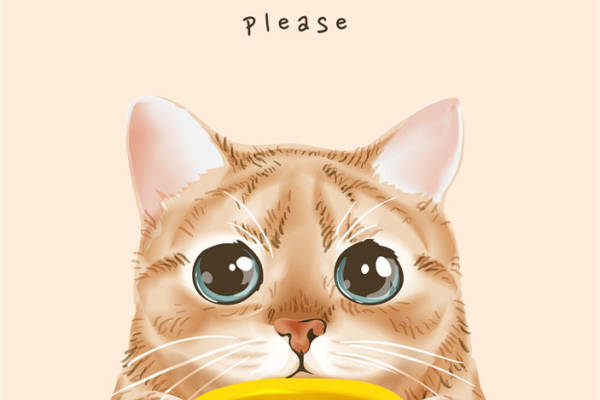 可爱猫咪主题裁片印花服装印花设计