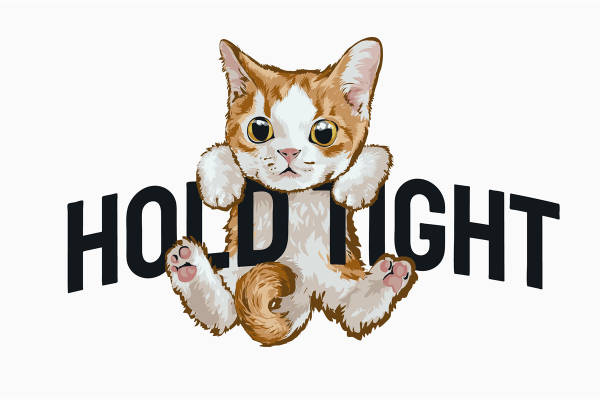 可爱猫咪裁片印花服装印花设计，时尚潮流必备