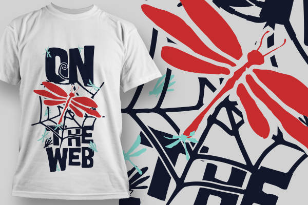 创意蜘蛛网裁片印花服装,展现个性时尚风格