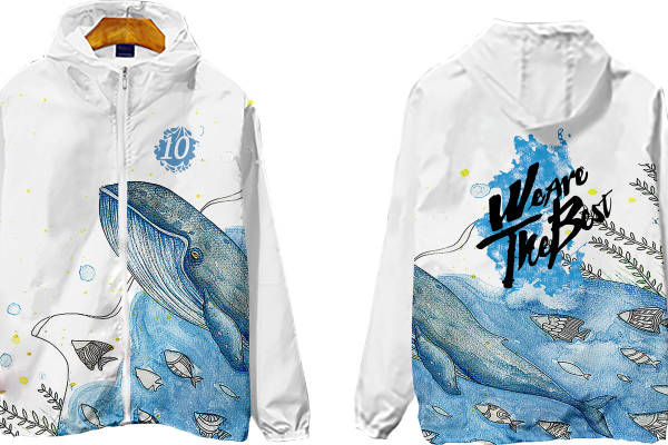 海洋主题裁片印花服装,展现个性与时尚的完美结合