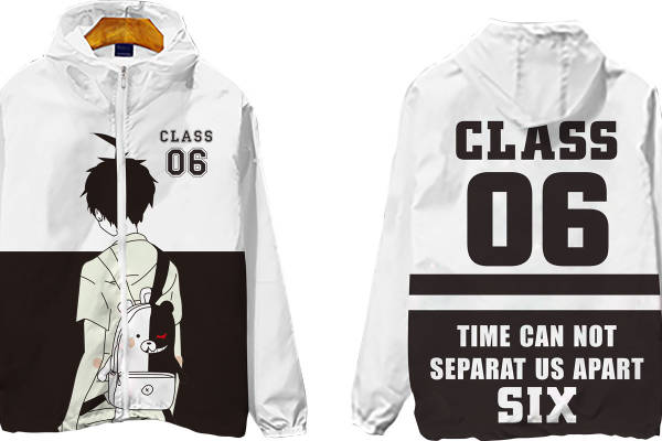 时尚动漫风格裁片印花服装,纪念06班同学情谊