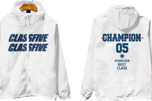 经典校园风裁片印花服装 05届冠军班级纪念款