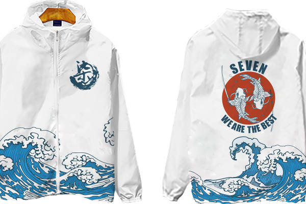 时尚海洋风格裁片印花服装，展现个性与活力的完美选择