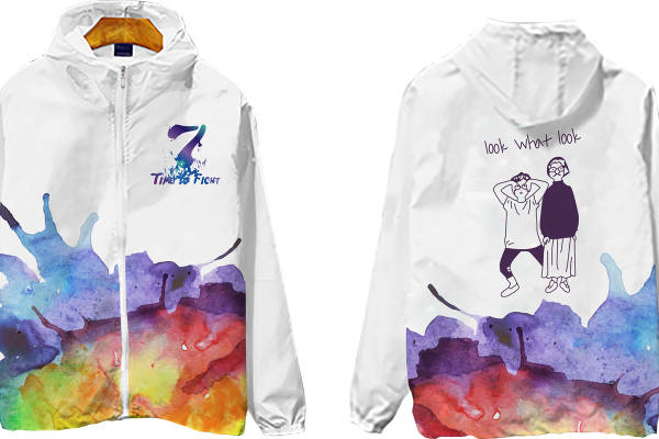 创意水彩裁片印花服装，展现个性时尚风格