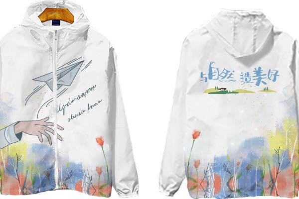 春日自然风光裁片印花服装，时尚与自然的完美结合