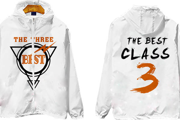 独特设计裁片印花服装:'The Best Class 3'纪念款