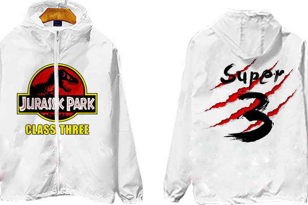 侏罗纪公园主题裁片印花服装印花设计，时尚潮流必备