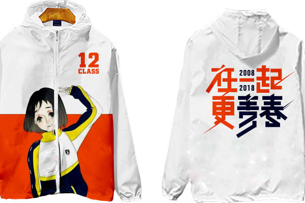 创意校园风格裁片印花服装，展现青春活力