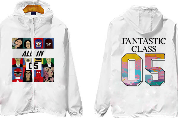 创意动漫裁片印花服装,展现个性的05班服设计