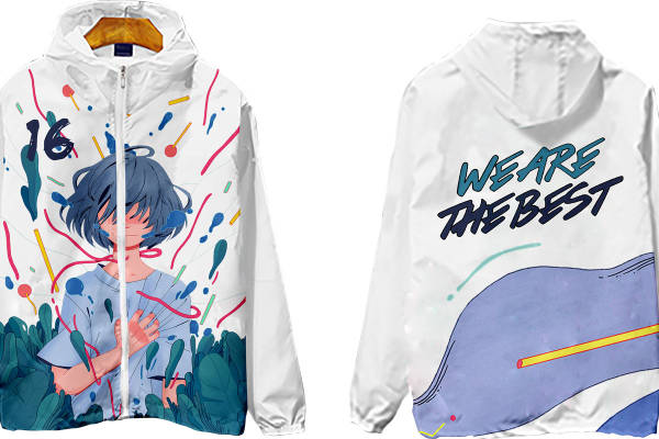 独特动漫风格裁片印花服装,展现个性时尚