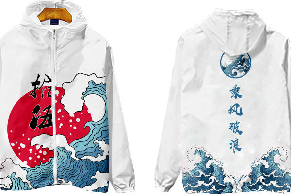 创意海浪裁片印花服装，展现个性与活力的时尚选择