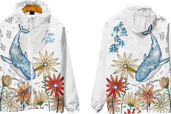 创意海洋风格裁片印花服装，时尚个性服装印花设计