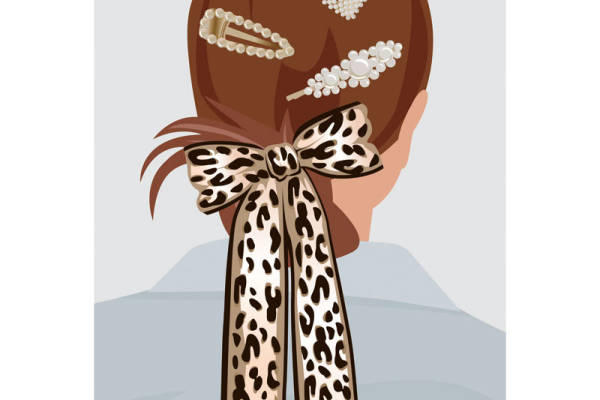 时尚豹纹裁片印花服装印花设计，展现个性魅力