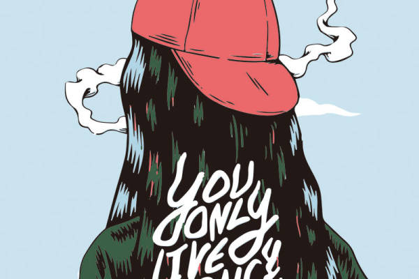 时尚个性裁片印花服装:你只活一次,享受生活