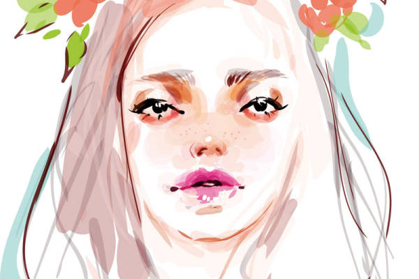 春日花卉主题裁片印花服装印花设计