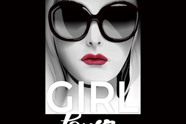 时尚女性力量主题裁片印花服装印花设计