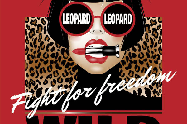时尚前卫豹纹裁片印花服装，展现个性自由风格