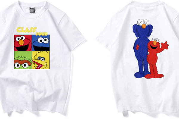 经典卡通角色裁片印花服装，打造独特时尚风格