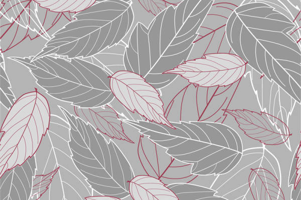 优雅灰色背景上的红色线条服装印花面料