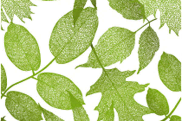 清新自然风格服装印花：绿叶图案面料印花设计