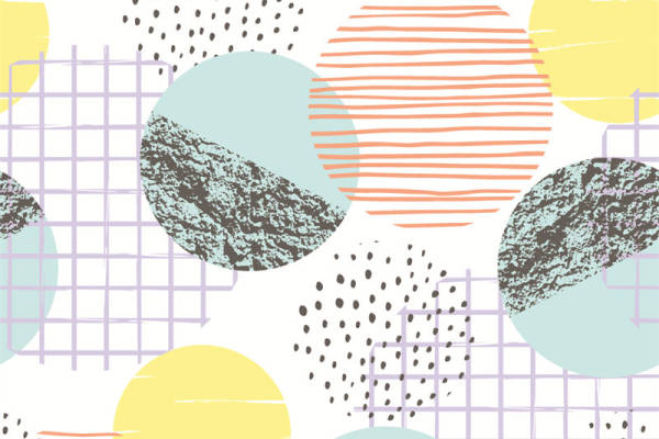 抽象艺术风格面料印花，现代服装印花设计