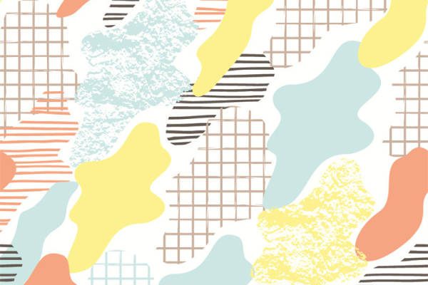 抽象艺术风格面料印花,时尚服装印花设计新趋势